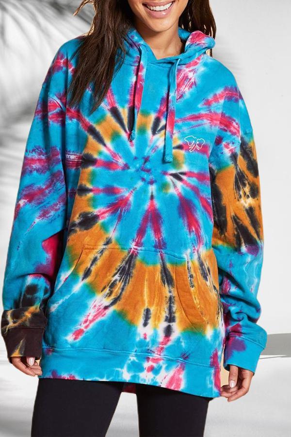 Trendy Tie Dye Hooded