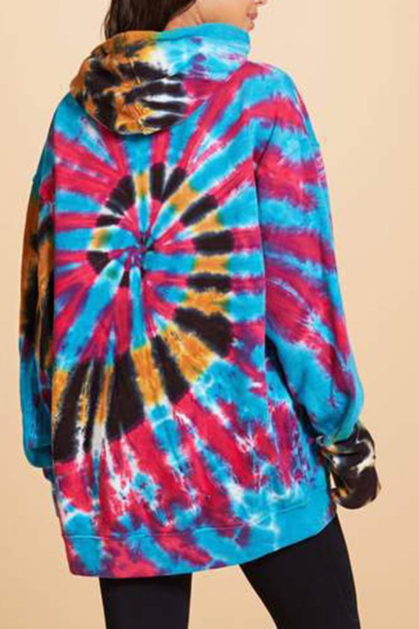 Trendy Tie Dye Hooded