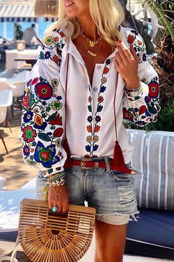 Creativity Flower Lantern Sleeves Shirts