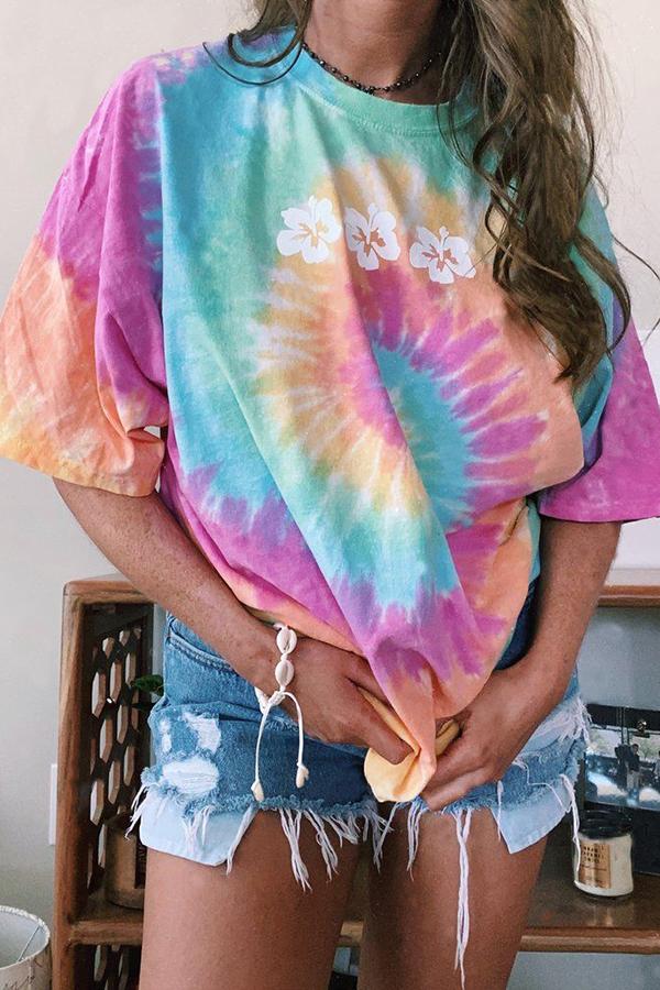 Stylish Tie Dye Baggy Shirt