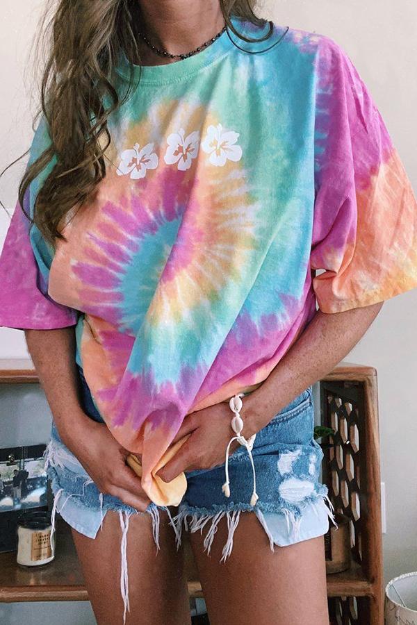 Stylish Tie Dye Baggy Shirt