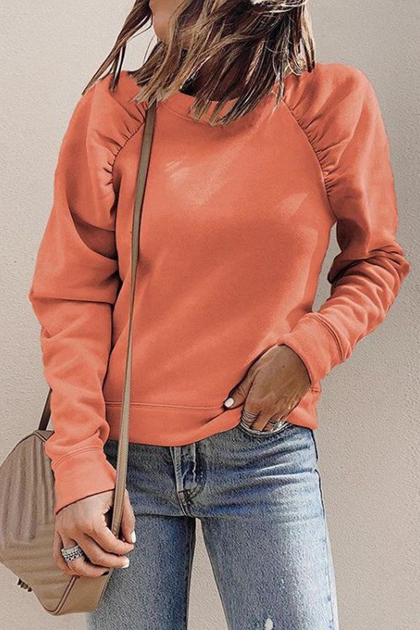 Long Sleeve Casual Solid Color Sweater