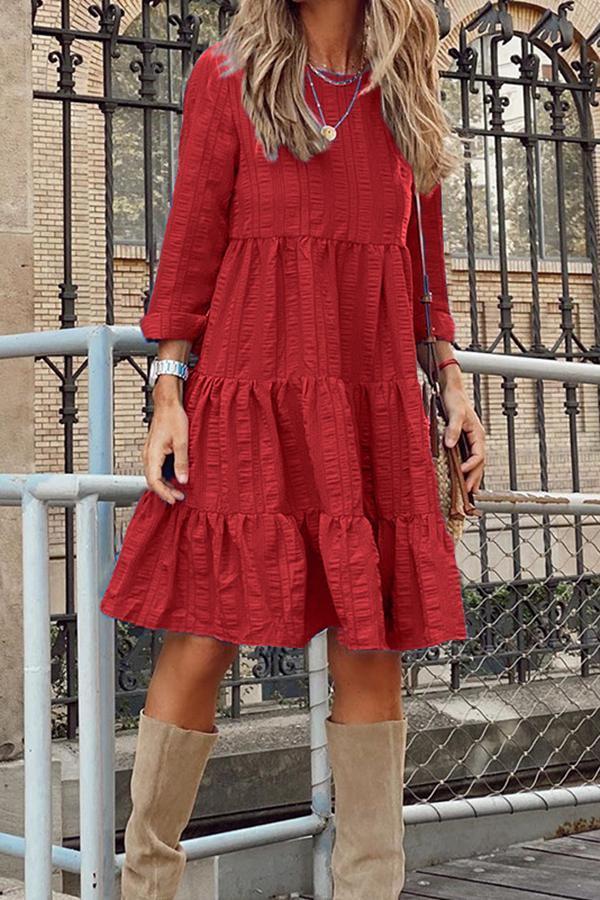 Loose Fashion Long Sleeve Dress