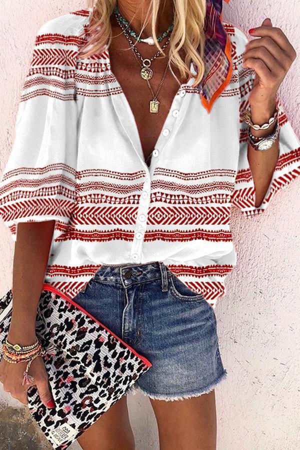 Printed Trendy Fashion Shirt Blouse