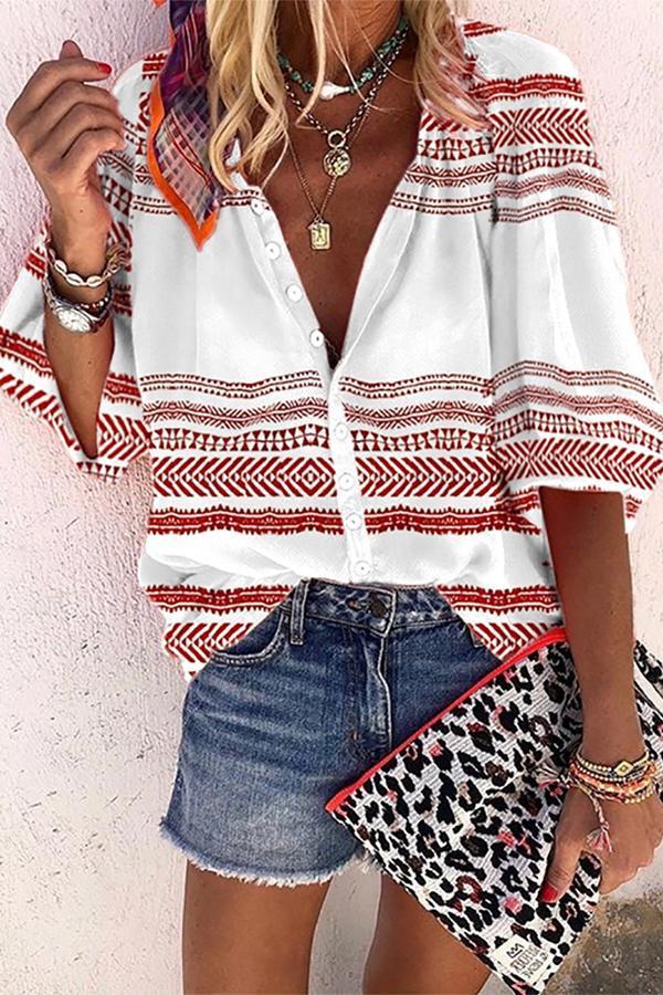 Printed Trendy Fashion Shirt Blouse