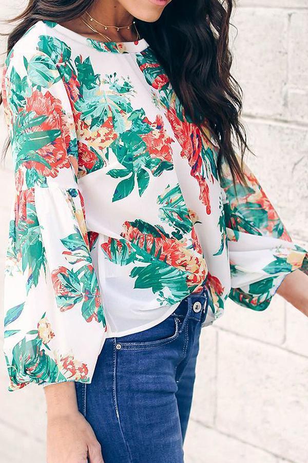 Fashion Printed Loose Casual Top