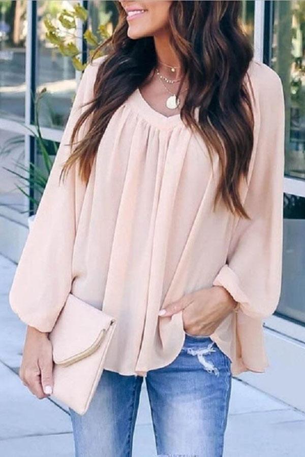 Solid Color Bow Tie Top