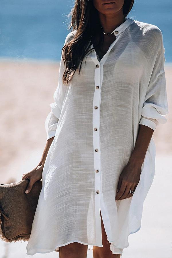 On-trend Shirt Type Cover-up