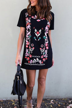 Fashion Printed Slim Dress