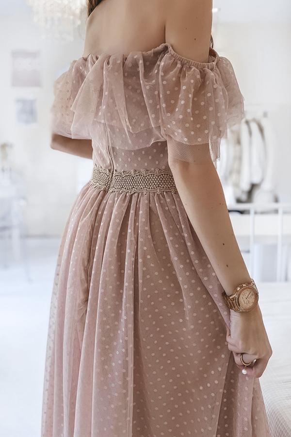 Mesh Polka Dot Wedding Dress