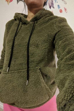 Women's Double-sided Fleece Hooded Sweater