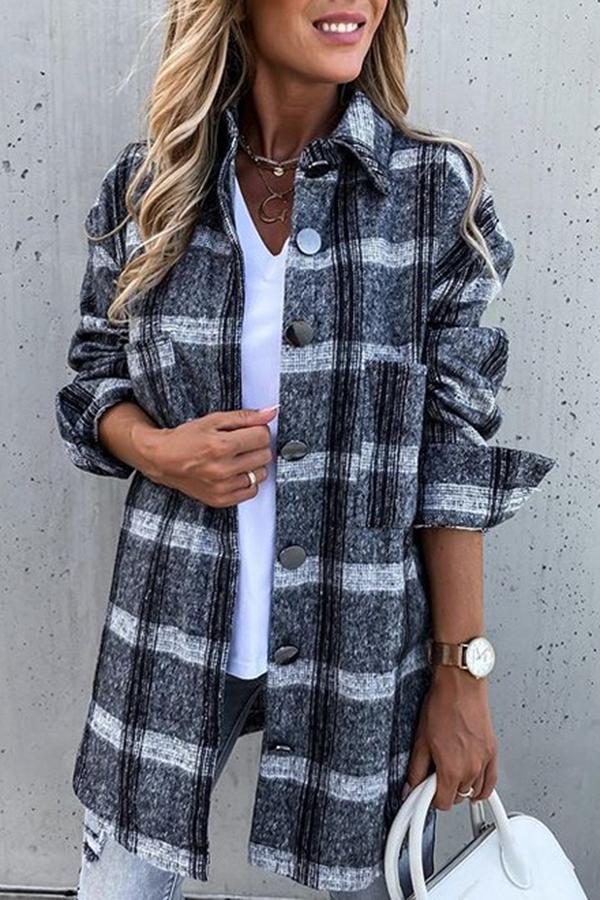 Plaid Retro Loose Casual All-match Shirt