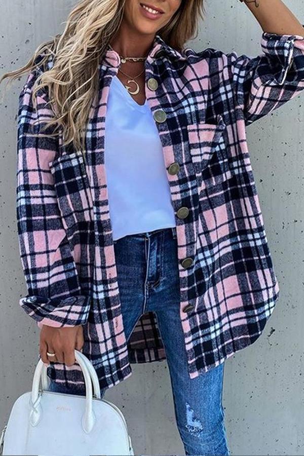 Plaid Retro Loose Casual All-match Shirt