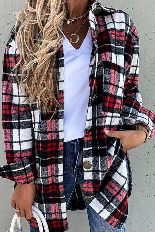 Plaid Retro Loose Casual All-match Shirt