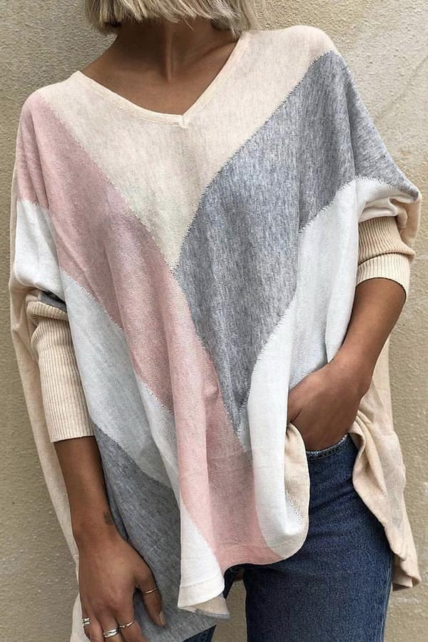 Burning Color Loose Casual Shirt Top