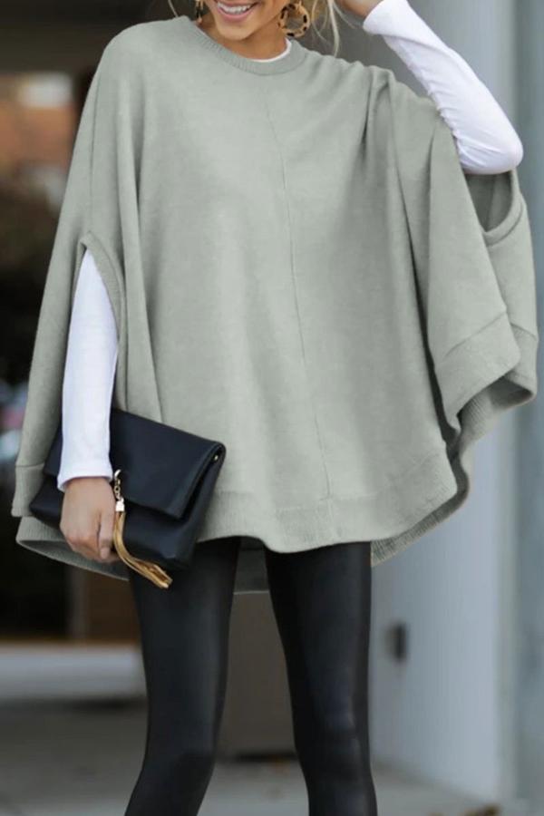 Cloak Design Round Neck Sweatshirt