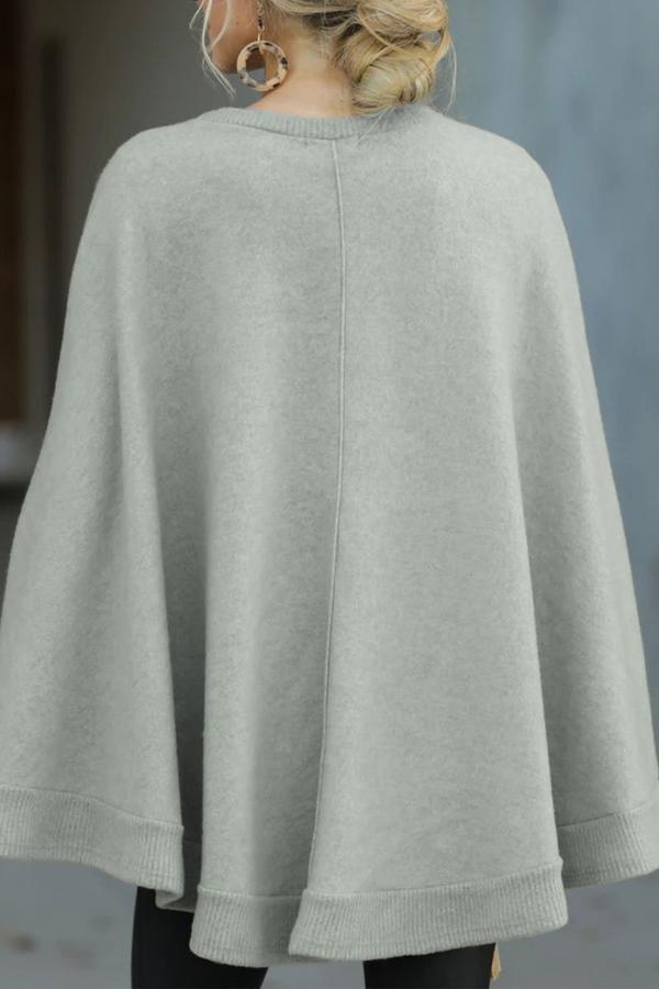 Cloak Design Round Neck Sweatshirt