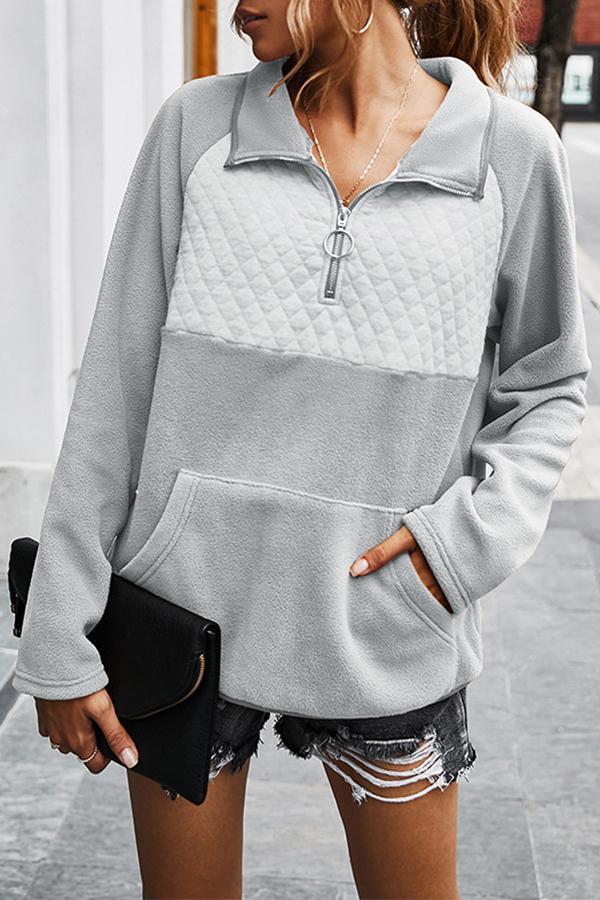 Casual Plain Baggy Sweatshirt