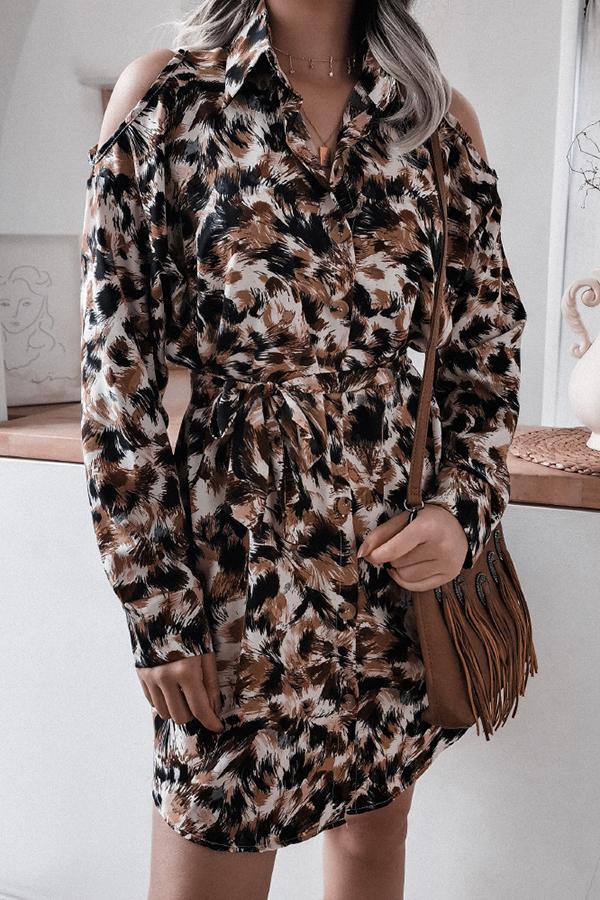 Luxe Stylish Strapless Leopard Print Draw Back Midi Dress