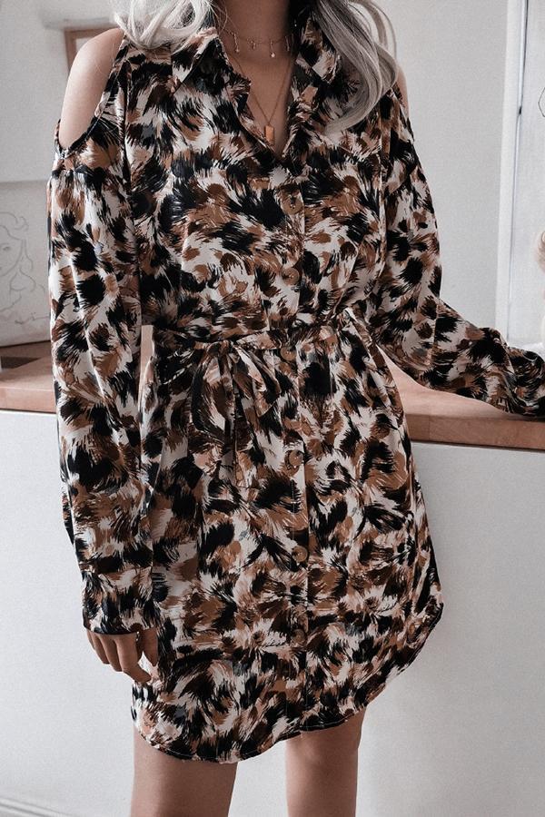 Luxe Stylish Strapless Leopard Print Draw Back Midi Dress