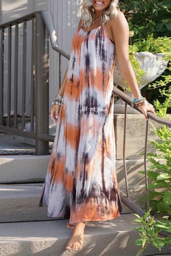 Sweet Baggy Tie Dye Sling Dress