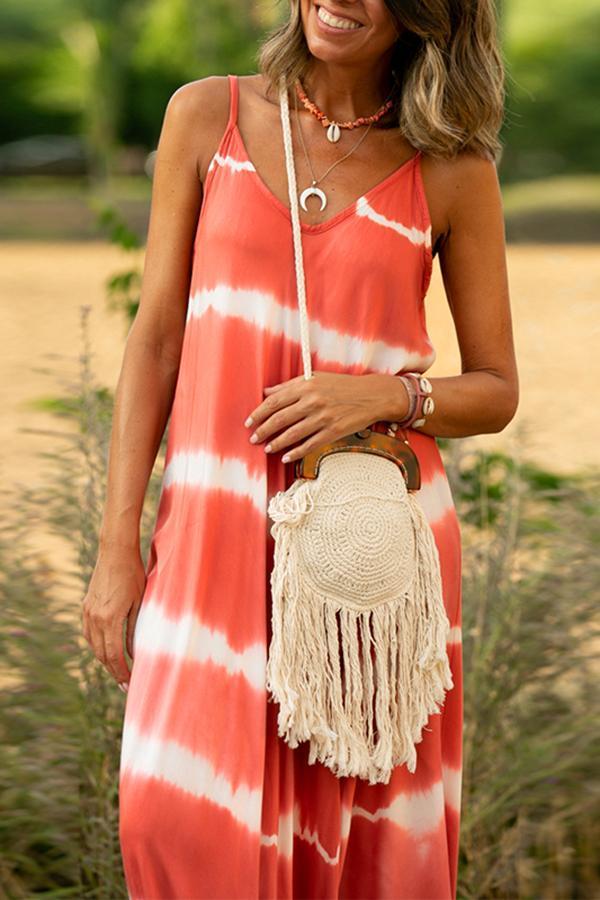 Sweet Baggy Tie Dye Sling Dress