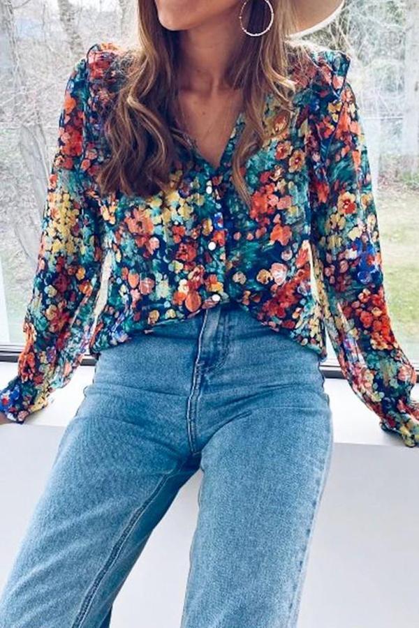 Urban Trendy Floral Print Shirts