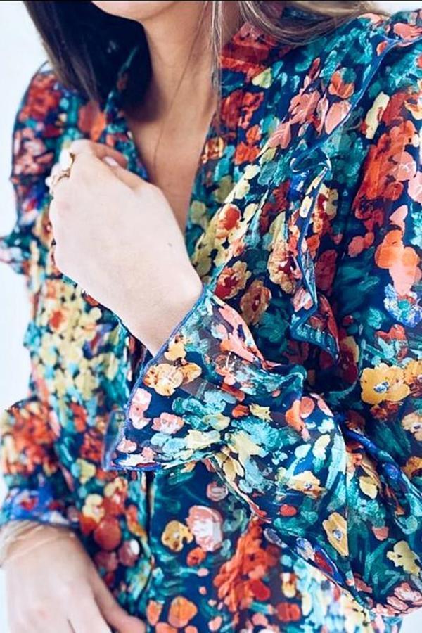 Urban Trendy Floral Print Shirts