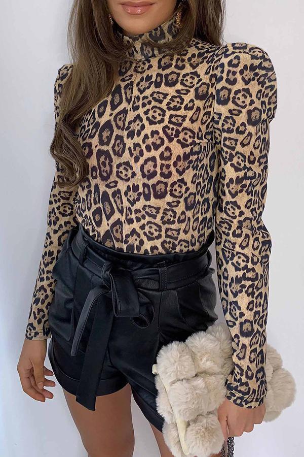 Wild Slim Leopard Print Shirts