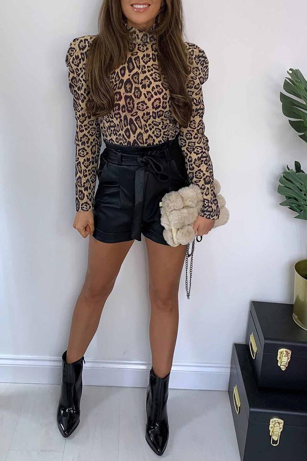 Wild Slim Leopard Print Shirts