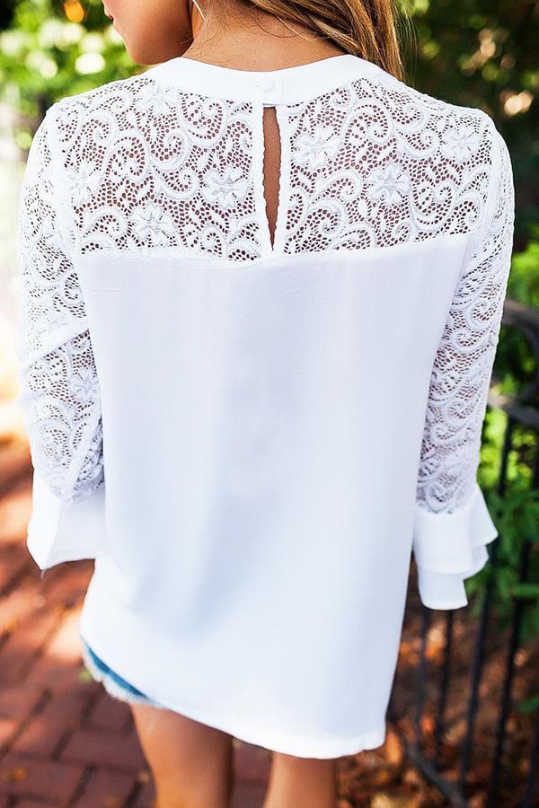 Sweet Hollow Lace Shirts