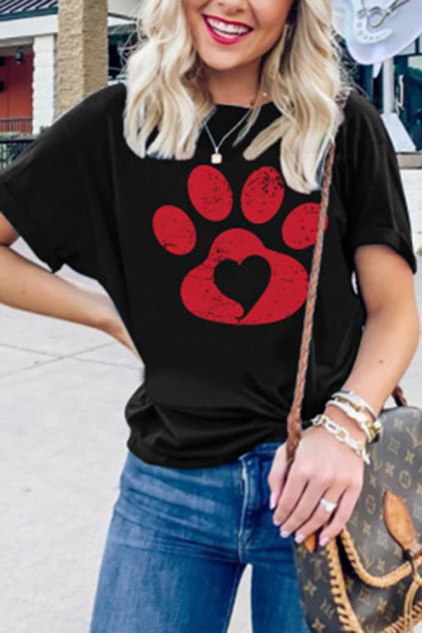 Stylish Bear Paw Print Shirt